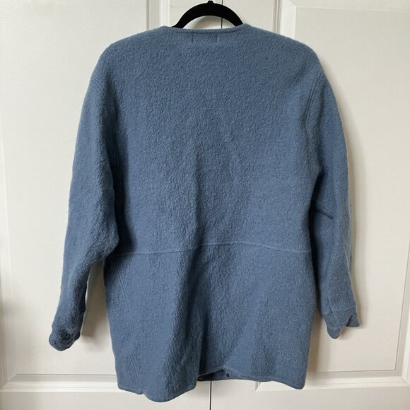 Vintage D'allairds Cardigan‎ Womens XL Boiled Wool Knit Granny Cottagecore - Picture 8 of 11